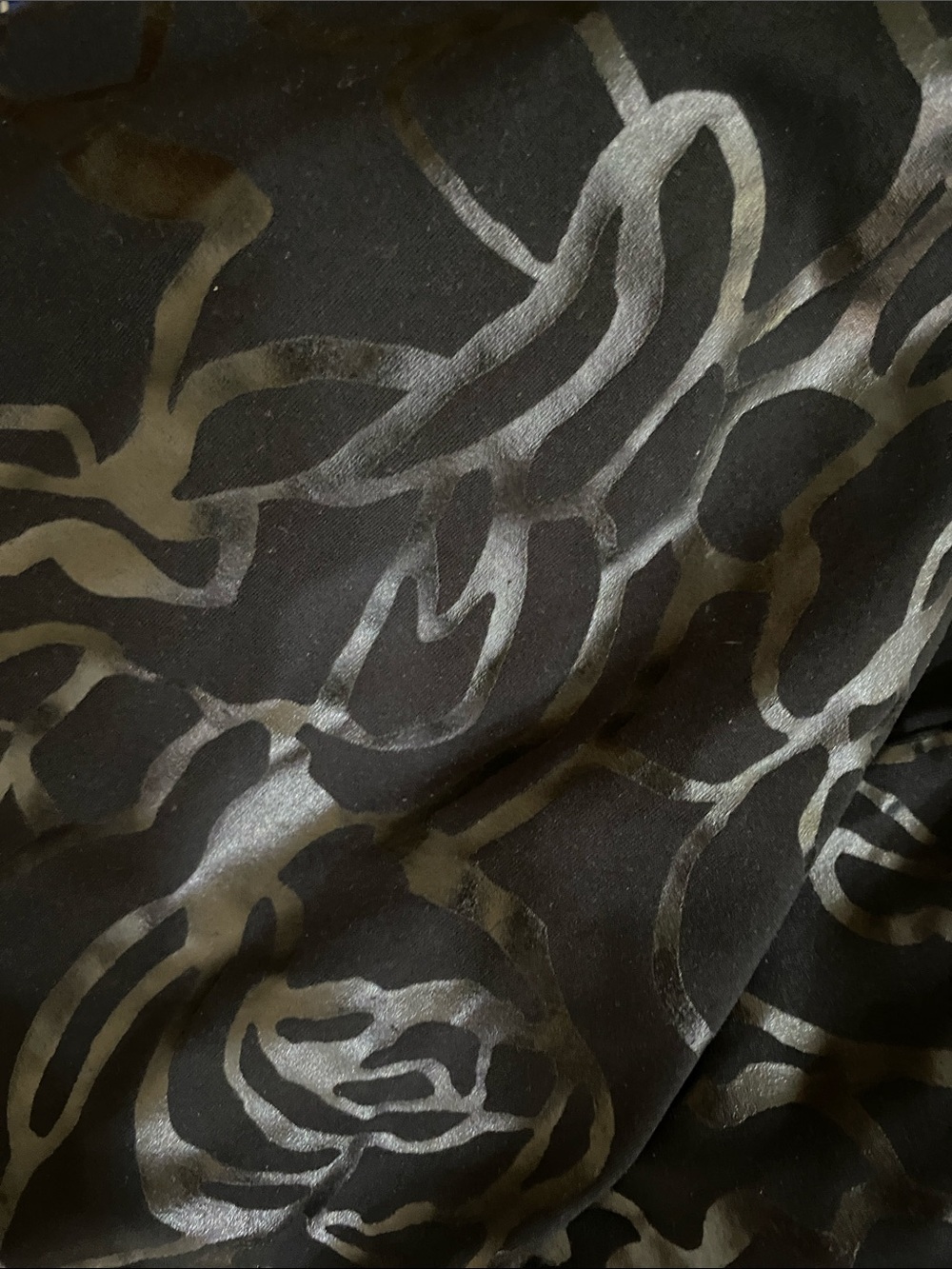 Fabletics Black Patterned Racerback Tank - Picture 4 of 4